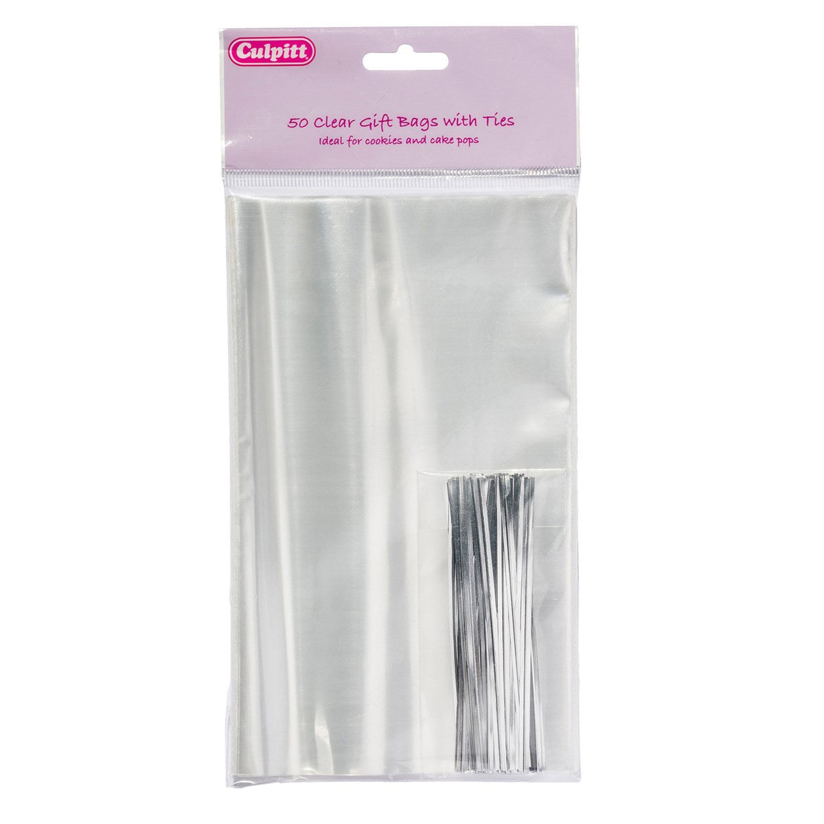 Clear Favour Bags 120x200mm - 50 Pack.