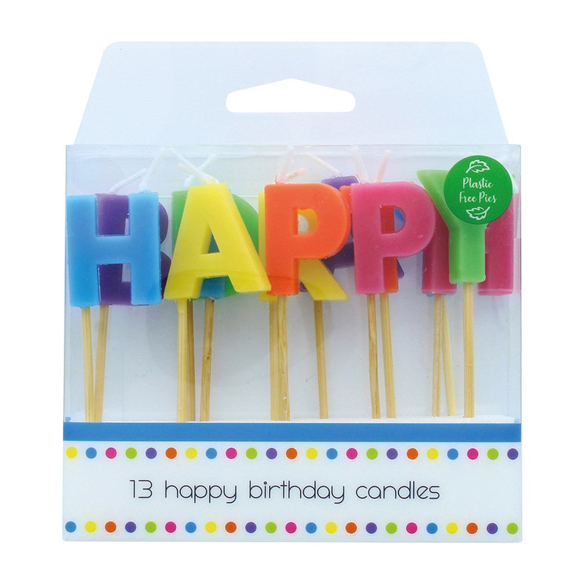 Happy Birthday Cake Cupcake Candles - Letters