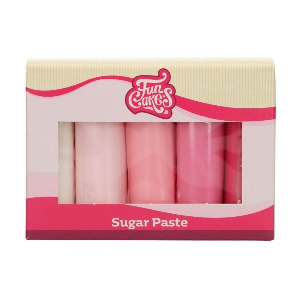 Funcakes Pink Shades Sugarpaste Multipack 5 x 100g