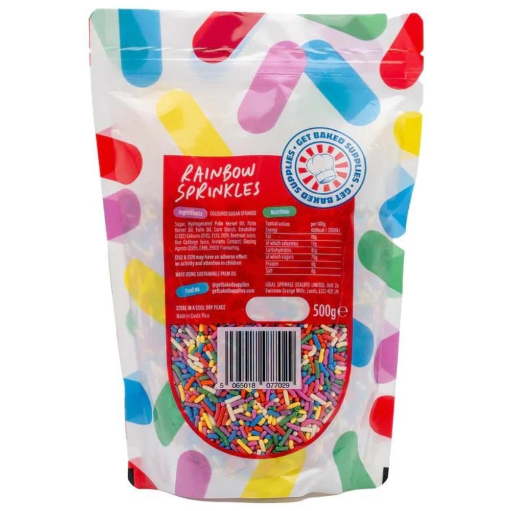Get Baked Rainbow Sprinkles 200g