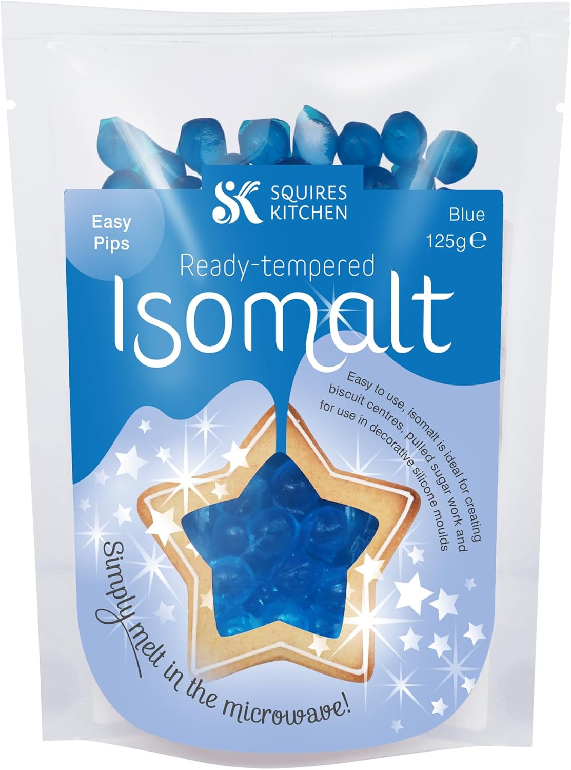 Squires Kitchen Ready Tempered Isomalt Pips 125g