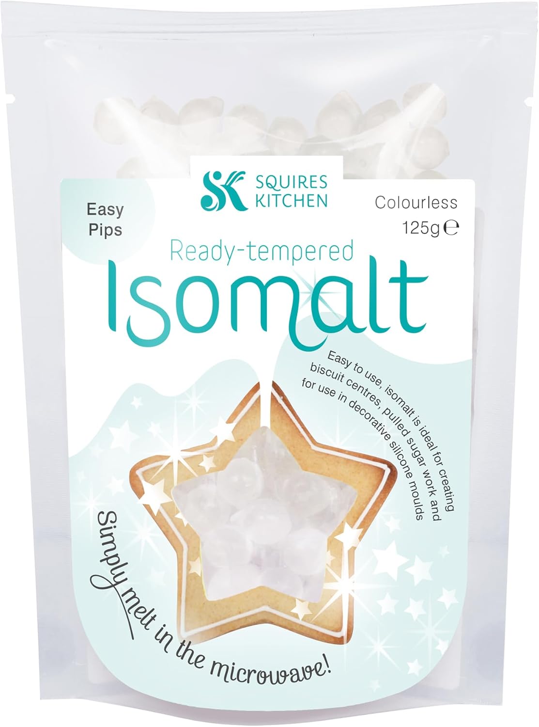 Squires Kitchen Ready Tempered Isomalt Pips 125g