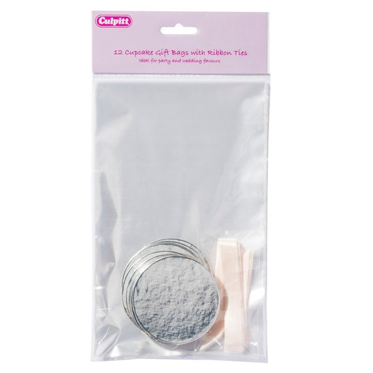 Clear Cupcake Bag 225 x 145mm - 12 Pack