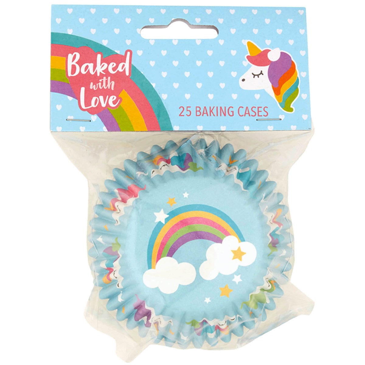 Unicorn Foil Baking Cupcake Cases. 25 Pack.
