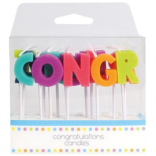 Congratulations Cake Cupcake Candles