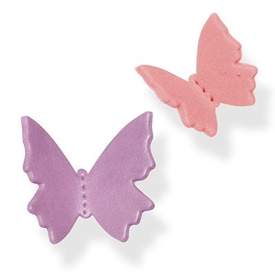 Butterfly Plastic Cake Cupcake Fondant Cutters - Set Of 2