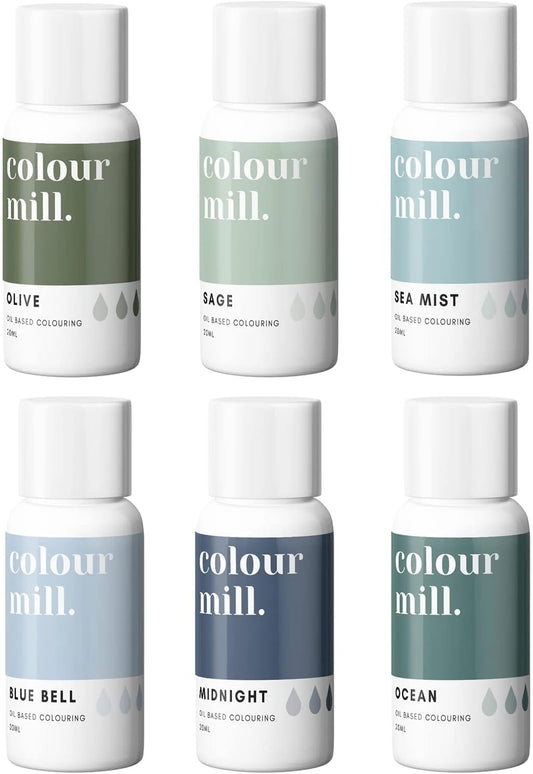Colour Mill COASTAL Blue Green Tones Bundle 6Pk 20ml