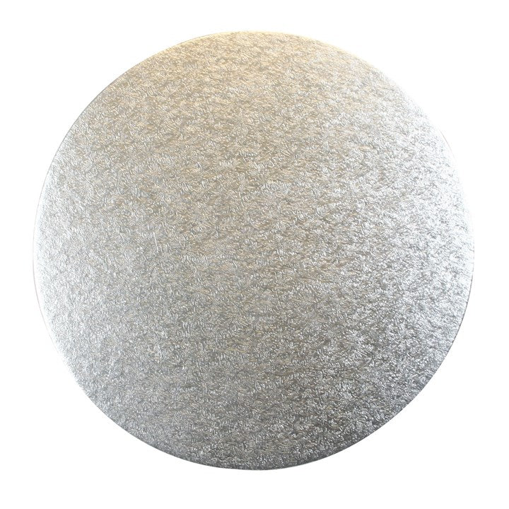 Round Single Thick Round Cut Edge Cake Cards Silver Fern (1.8mm Thick) - Choose your size