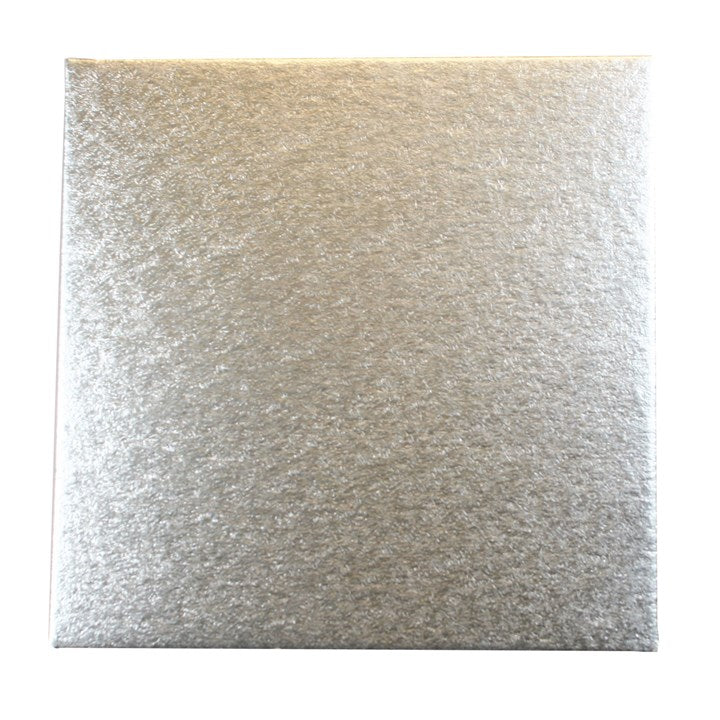 Square Single Thick Cut Edge Cake Cards Silver Fern (1.8mm Thick) - Choose your size