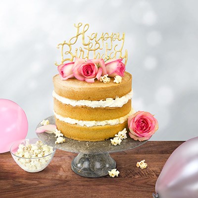 Happy Birthday Cake Topper Plastic Cutter - 185 X 155MM