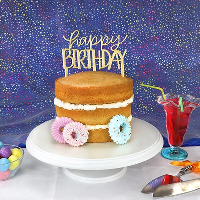 Happy Birthday Cake Topper Plastic Cutter - 185 X 170MM