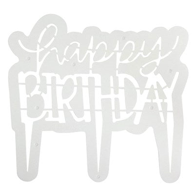 Happy Birthday Cake Topper Plastic Cutter - 185 X 170MM