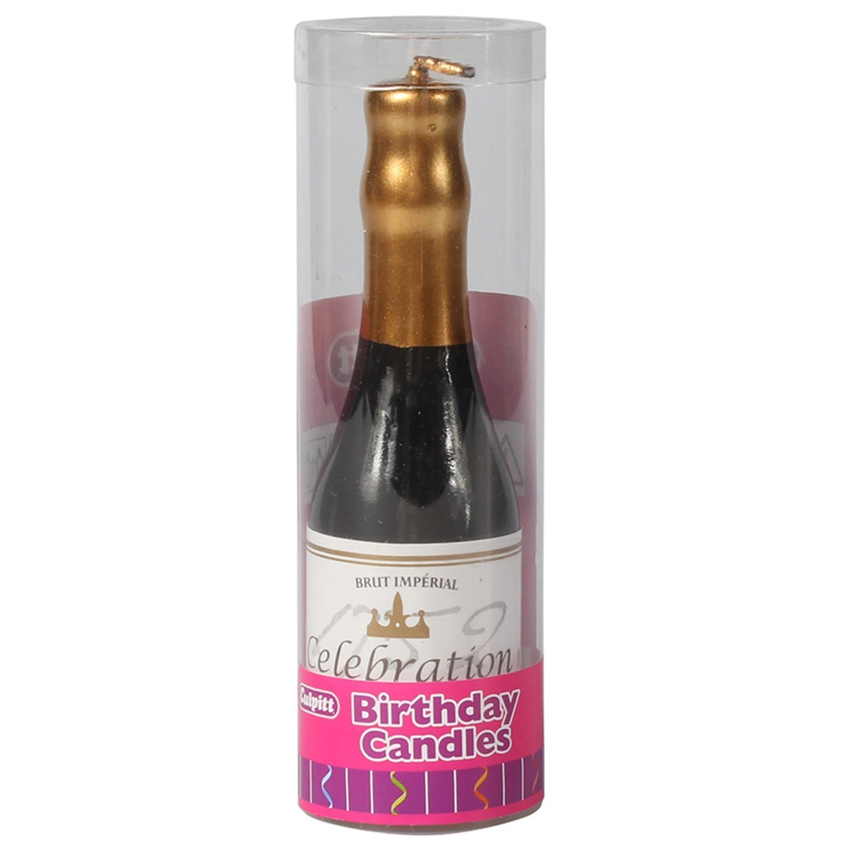 Champagne Bottle Cake Cupcake Candle - 100mm