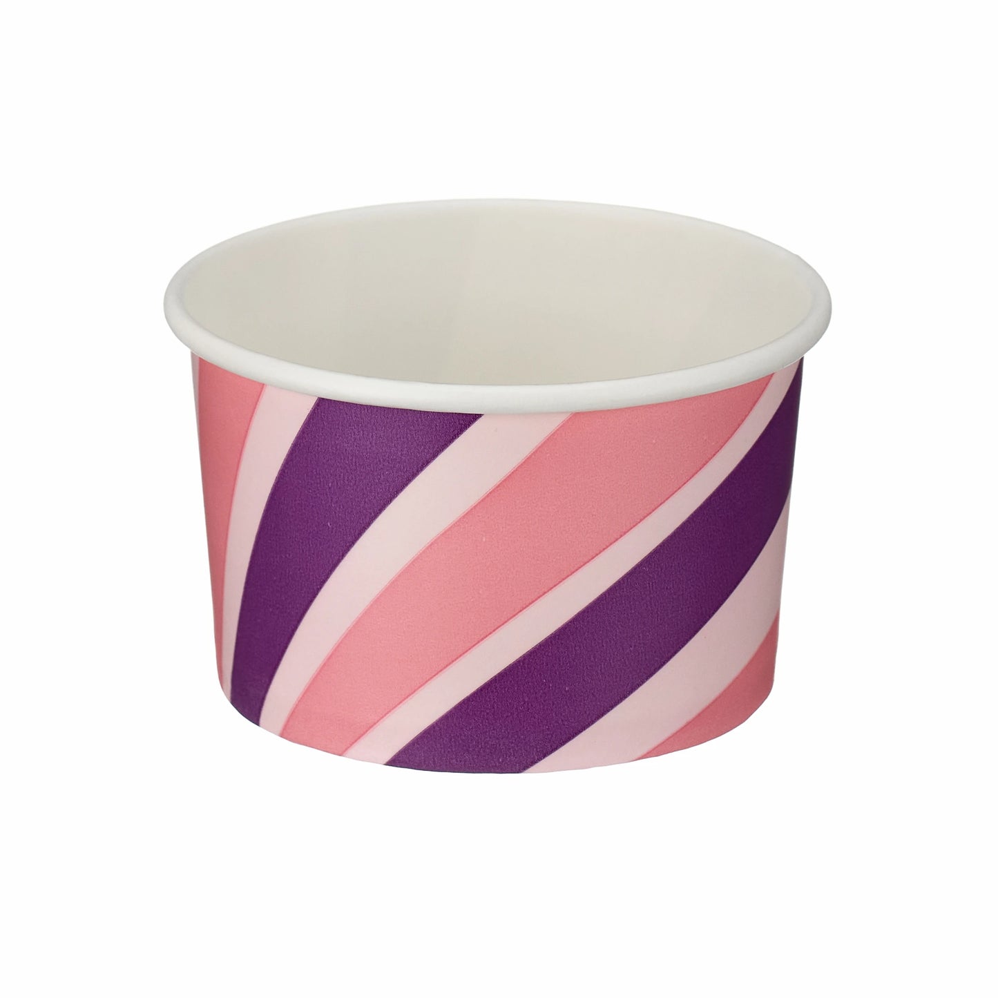 Disposable Recyclable Ice Cream Tubs Pots Bowls Cups 4oz/6oz/8oz, Sweets, Fruit, Desserts Packaging Food-Safe Paperboard, Stackable 20 or 50Pks