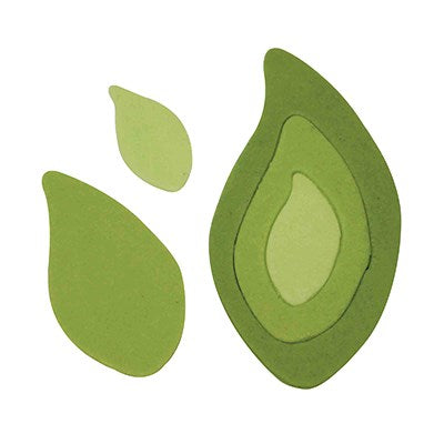 PME STAINLESS STEEL Cake Cupcake CUTTERS - LEAF SET OF 3