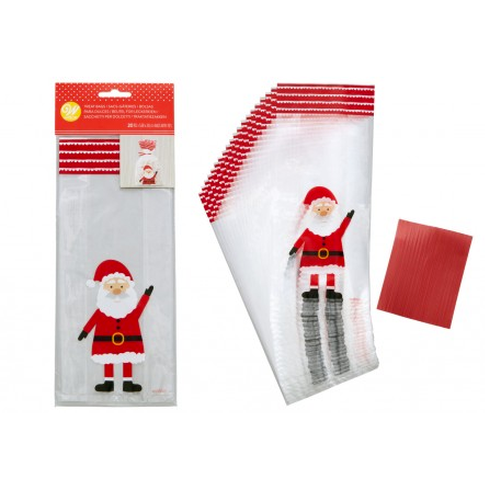 Christmas Treat Bags 20pk. 2 Designs Available. Perfect for Stocking Fillers, Sweets or Festive Treats.