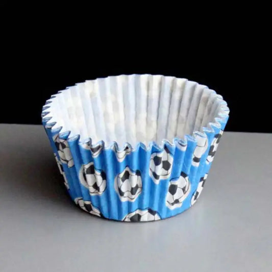 48 Pack Football Euros World Cup Cupcake/Muffin Cases - Different Designs to Choose From