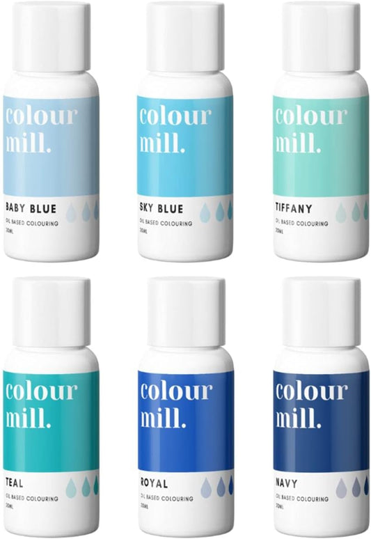 Colour Mill BLUES Shades Tones Bundle 6Pk 20ml