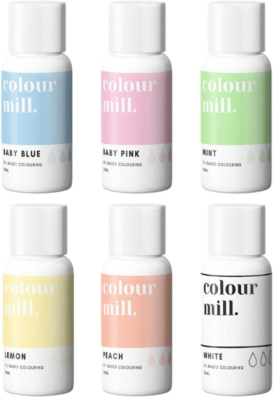 Colour Mill PASTELS WITH WHITE Bundle 6Pk 20ml
