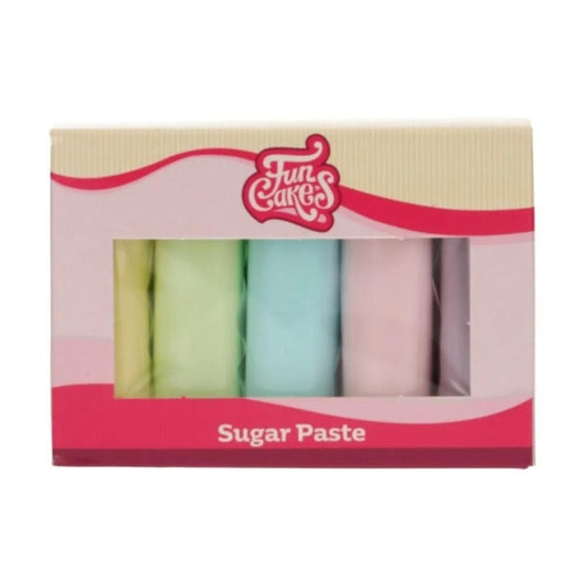 Funcakes Pastel Shades Sugarpaste Multipack 5 x 100g