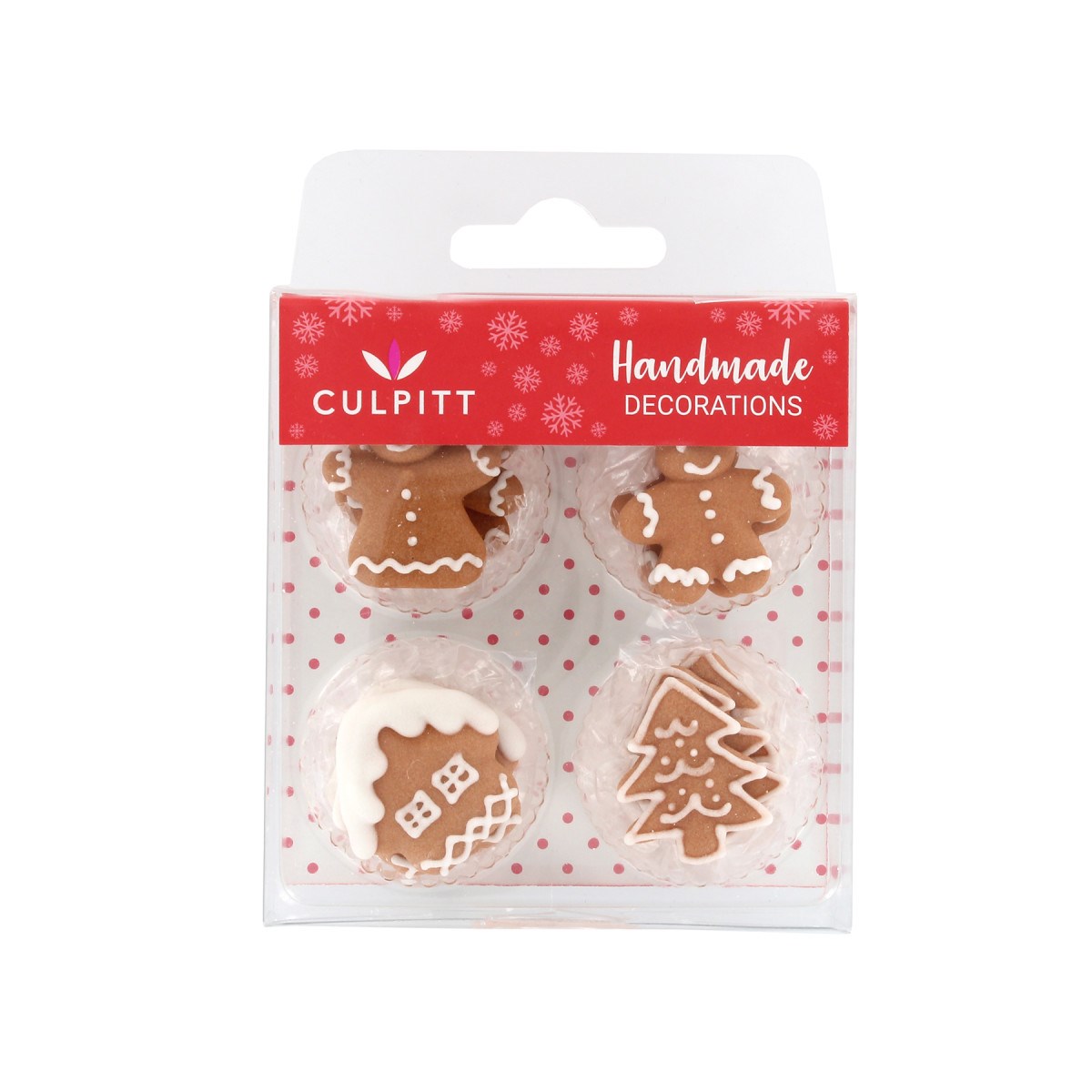 12pk Christmas Edible Sugar Decorations. Great for Cakes, Biscuits, Cupcakes and Other Festive Treats. 4 Beautiful Designs to Choose From.