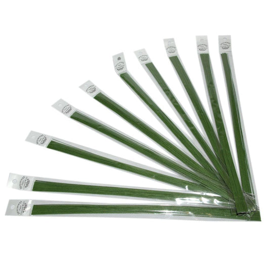 Hamilworth Dark Green - Sugar Florist & Cake Decorating Florist Wire - Paper Covered - Choose your Size