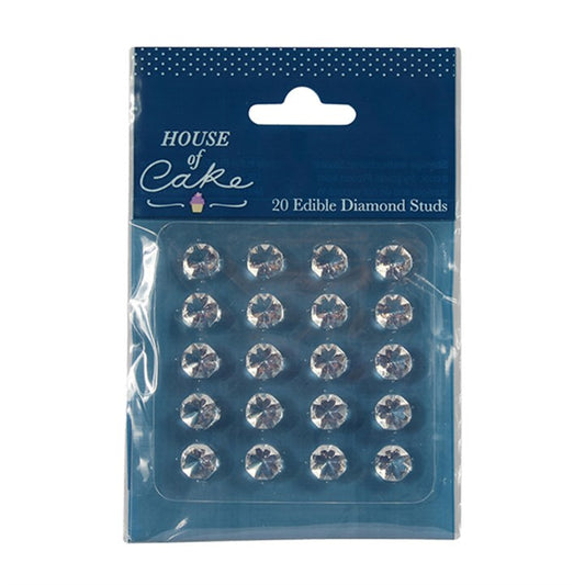 House of Cake Edible Diamonds 10mm 20Pk