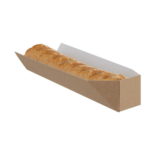 KRAFT HOT DOG Holder Disposable Takeaway BBQ Compostable Recyclable Cardboard Brown Sausage Roll Sub Sandwich Holders Fast Food Packaging Box Serving Tray Container Party