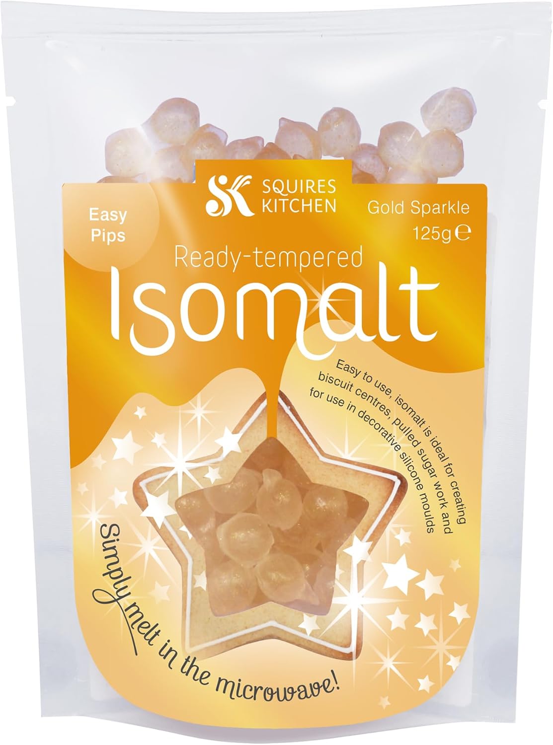 Squires Kitchen Ready Tempered Isomalt Pips 125g