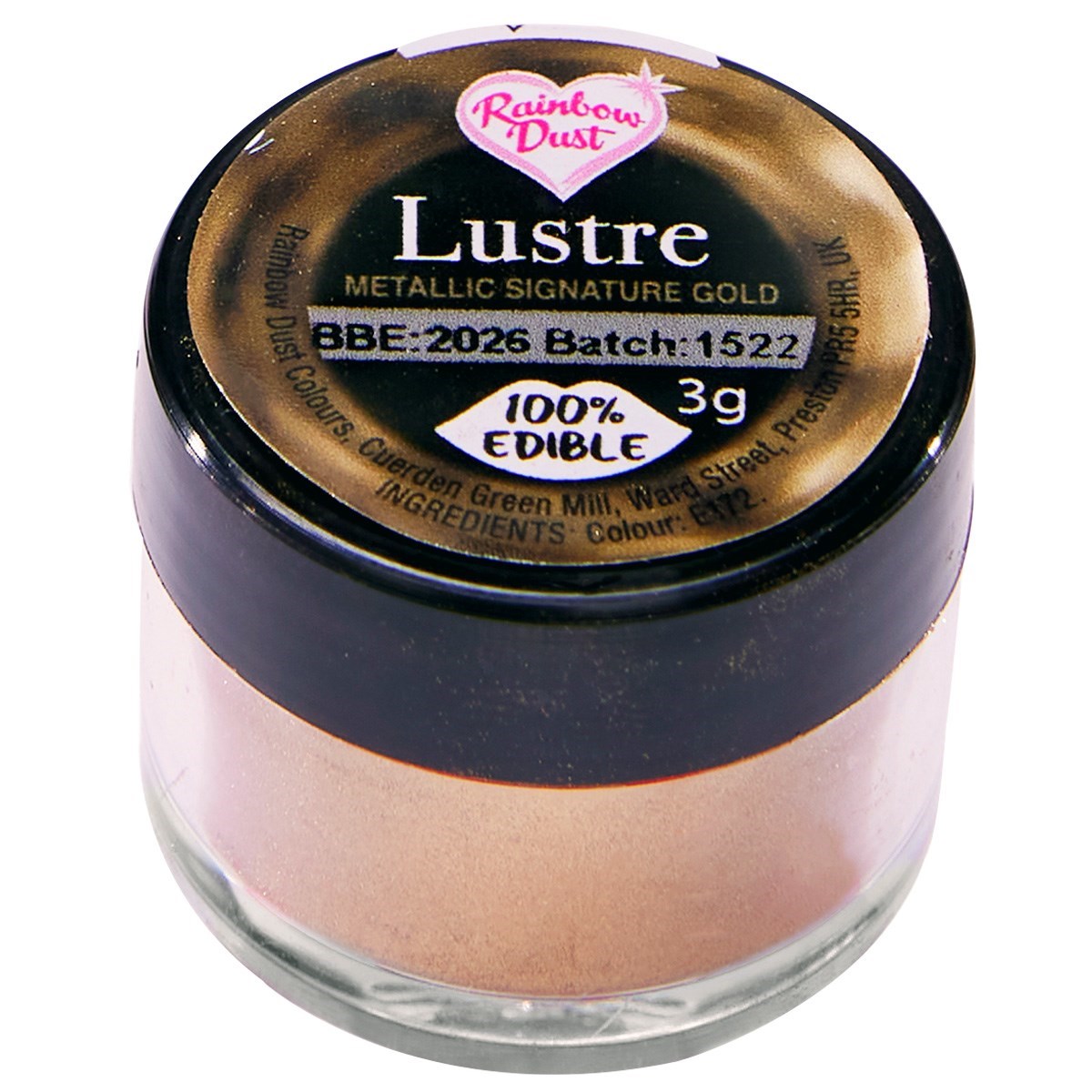 Rainbow Dust Lustre Powder Pot Cake Cupcake - Choose your colour